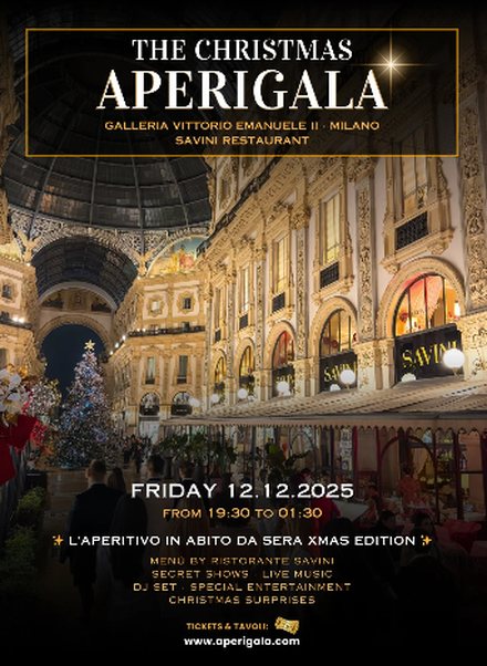 The Christmas Aperigala, Galleria Vittorio Emanuele II Milano